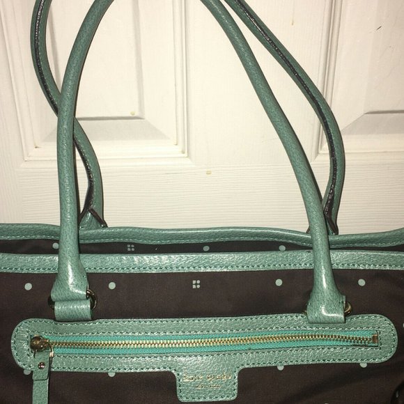 Kate Spade New York (Brown/Mint Green/Polka Dot) M - Picture 3 of 8
